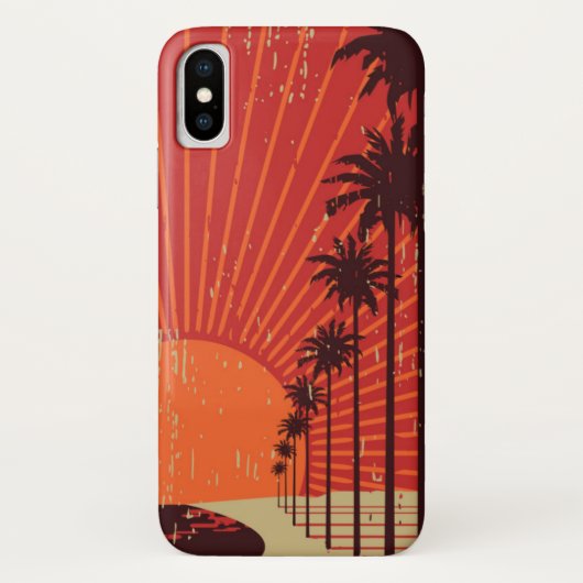 ヤシの木の列 Case-Mate iPhoneケース (裏面)