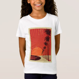 ヤシの木の列 Tシャツ