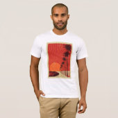ヤシの木の列 Tシャツ (正面フル)