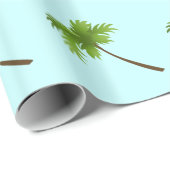 ヤシの木の包装紙 ラッピングペーパー (ロールコーナー)