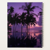 ヤシの木の反射 プランナー手帳 (裏面)