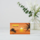 ヤシの木の名刺 名刺 (スタンド正面)