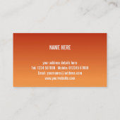 ヤシの木の名刺 名刺 (裏面)