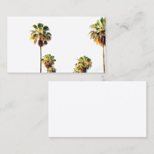 ヤシの木の名刺 名刺 (正面/裏面)