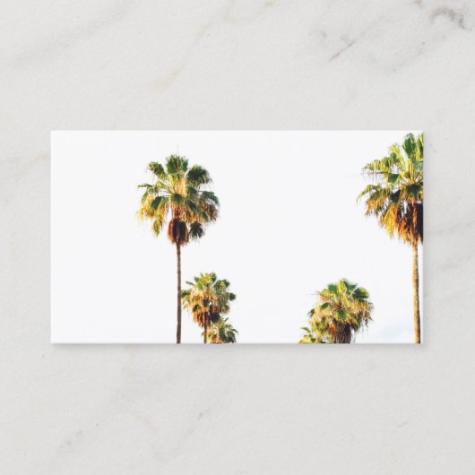 ヤシの木の名刺 名刺 (正面)