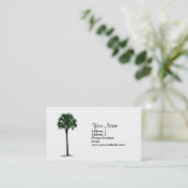 ヤシの木の名刺 名刺 (スタンド正面)