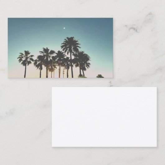 ヤシの木の名刺 名刺 (正面/裏面)