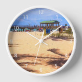 ヤシの木の壁時計の影 壁時計 (正面)