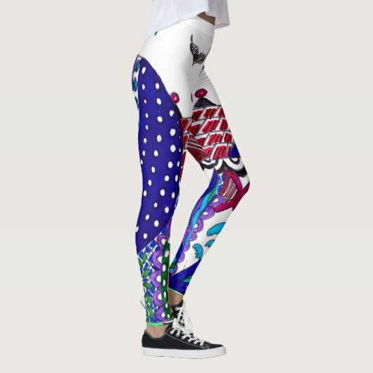 ヤシの木の家 レギンス (右)