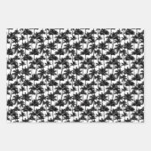 ヤシの木の影のパターン ラッピングペーパーシート (正面2)