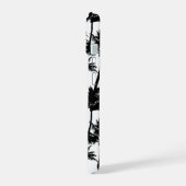 ヤシの木の影のパターン iPhone 15ケース (左側面)