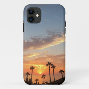 ヤシの木の日没 iPhone 11 ケース