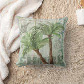ヤシの木の枕 クッション (ブランケット)