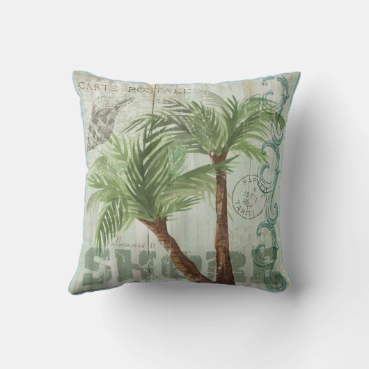 ヤシの木の枕 クッション (裏面)