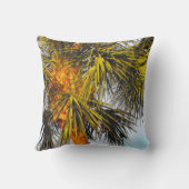 ヤシの木の枝、午後の太陽 クッション (裏面)