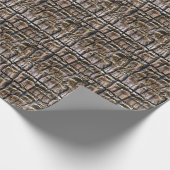 ヤシの木の樹皮のテクスチャ ラッピングペーパー (角)