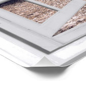 ヤシの木の海ビューフェイクウィンドウ ポスター (コーナー)