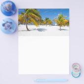 ヤシの木の海ビーチ チラシ (シングル)