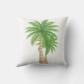 ヤシの木の海岸熱帯枕 アウトドアクッション (裏面)