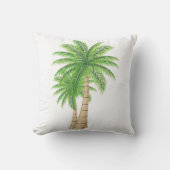 ヤシの木の海岸熱帯枕 アウトドアクッション (正面)