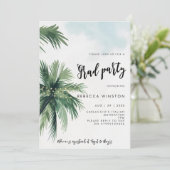 ヤシの木の熱帯卒業パーティー セーブザデート (スタンド正面)