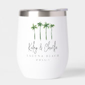 ヤシの木の目的地の結婚式のお願い (左面)