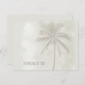 ヤシの木の砂のカラーモノトーンの写真 ポストカード (正面/裏面)