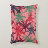 ヤシの木の継ぎ目のない模様 アクセントクッション (正面(垂直))