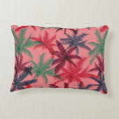 ヤシの木の継ぎ目のない模様 アクセントクッション (裏面)