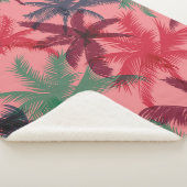 ヤシの木の継ぎ目のない模様 シェルパブランケット (3/4)