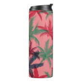 ヤシの木の継ぎ目のない模様 タンブラー (回転左)