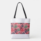 ヤシの木の継ぎ目のない模様 トートバッグ (裏面)