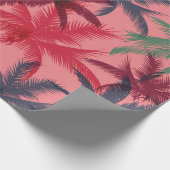 ヤシの木の継ぎ目のない模様 ラッピングペーパー (角)