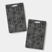 ヤシの木の背景　トロピカル　ボーホデコール バッジ (正面＆裏面)