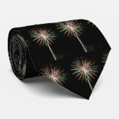 ヤシの木の花火メンズのタイ ネクタイ (ロール)