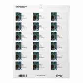 ヤシの木の芸術 ラベル (フルシート)