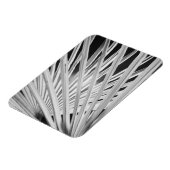 ヤシの木の葉の白黒ビュー マグネット (左側)