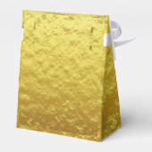 ヤシの木の葉ゴールドフォイル葉の白 フェイバーボックス (裏面サイド)