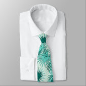 ヤシの木の葉状体の葉の熱帯島のタイ ネクタイ (タイ)