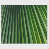 ヤシの木の葉緑色 ラッピングペーパー (フラット)