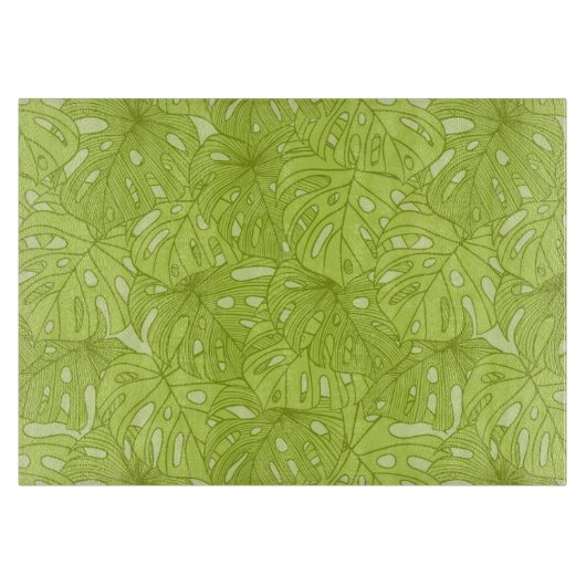 ヤシの木の葉 カッティングボード (正面)