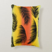 ヤシの木の葉：シームレスなパターン。 アクセントクッション (裏面(縦))