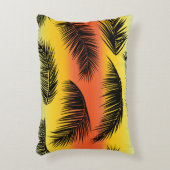 ヤシの木の葉：シームレスなパターン。 アクセントクッション (正面(垂直))