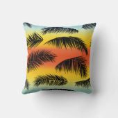 ヤシの木の葉:シームレスなパターン。 クッション (裏面)