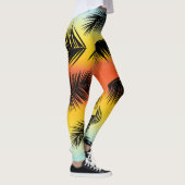 ヤシの木の葉：シームレスなパターン。 レギンス (右)