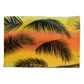 ヤシの木の葉：シームレスなパターン。 枕カバー (裏面)