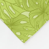 ヤシの木の葉 フリースブランケット (角)