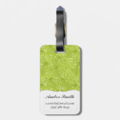 ヤシの木の葉 ラゲッジタグ (裏面縦)