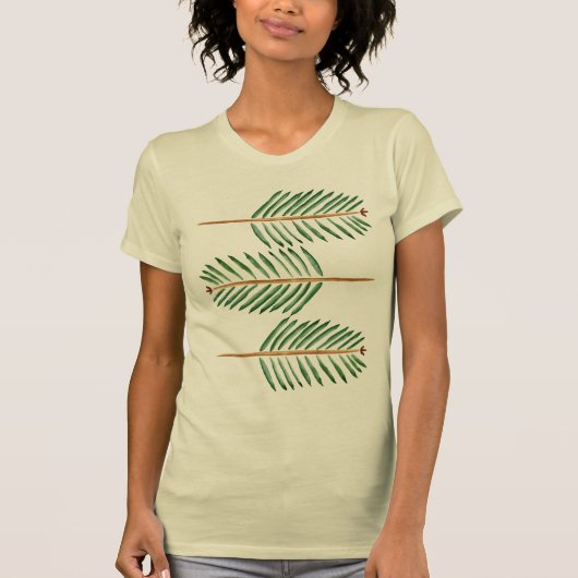 ヤシの木の葉 Tシャツ (正面)