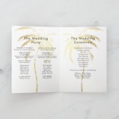 ヤシの木の行き先結婚式の折り畳みプログラム プログラム (内部)